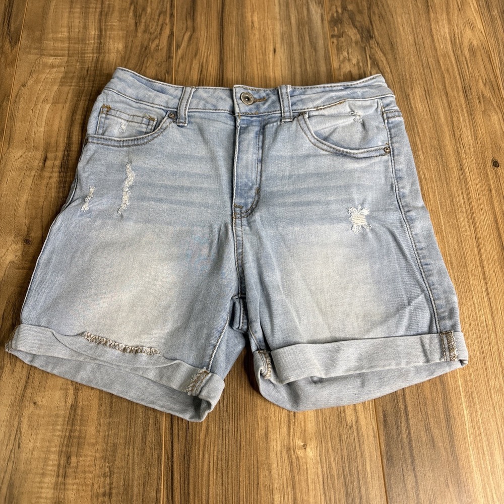 Wax Jean Womens Shorts Small Light‎ Wash